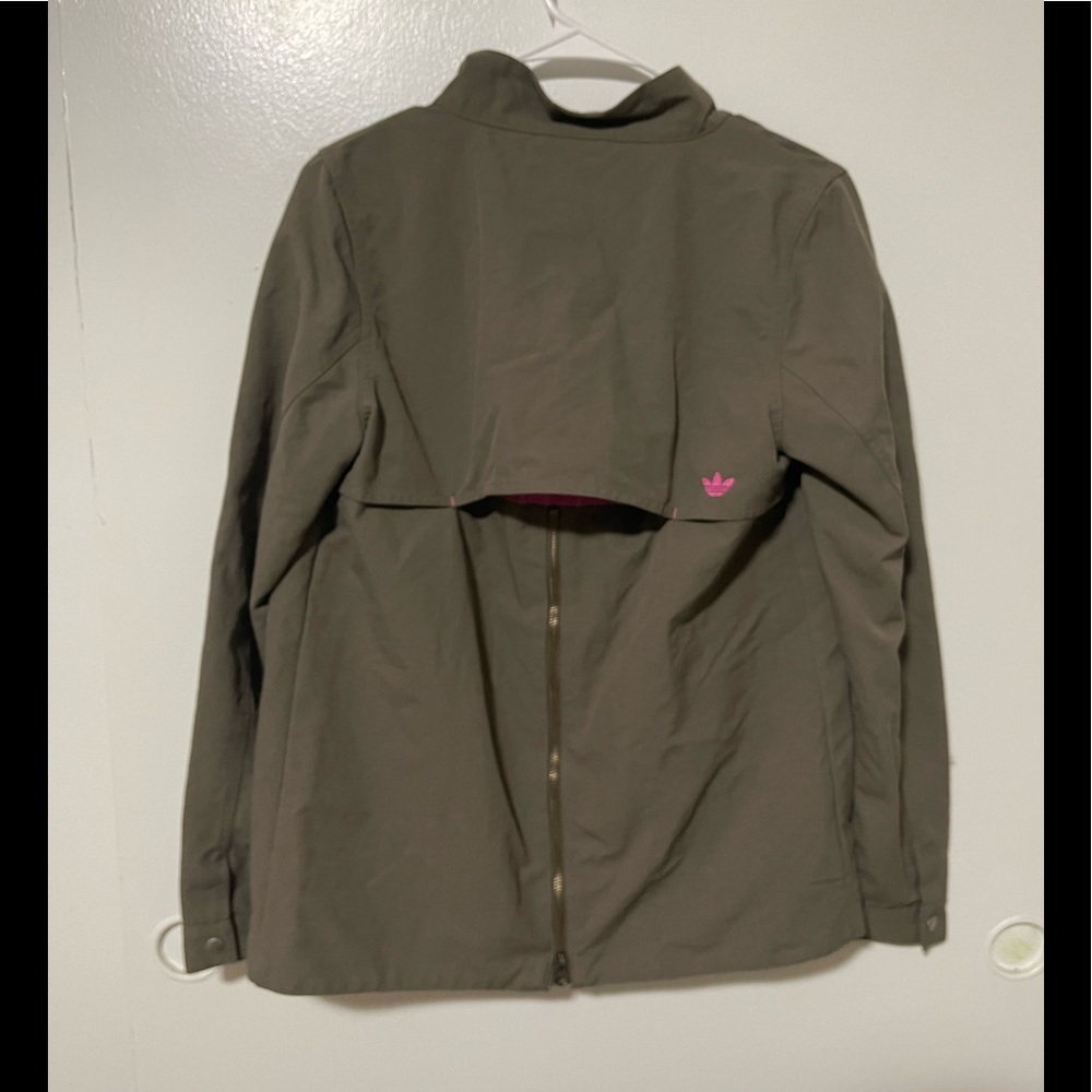 Adidas brown pink weather resistant jacket - Picture 4 of 4